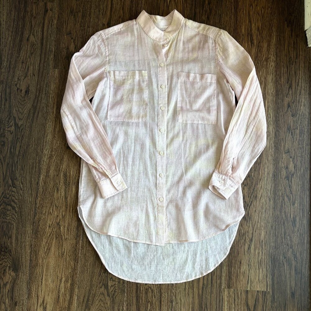 CCH Collection tunic blouse XS sheer dusty pink